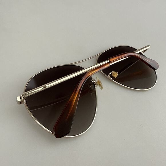 Kate Spade Sunglasses mod. Carolane F/S 3YGHA Gold Aviator Shades Oversized main image 10